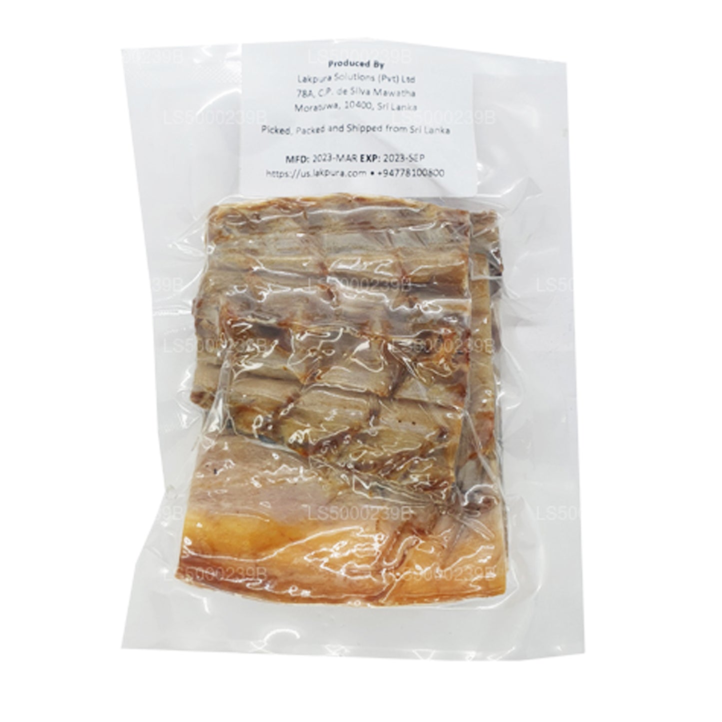Lakpura tørret Katta (Queenfish) 200g, saltet tør fisk (Karawala)