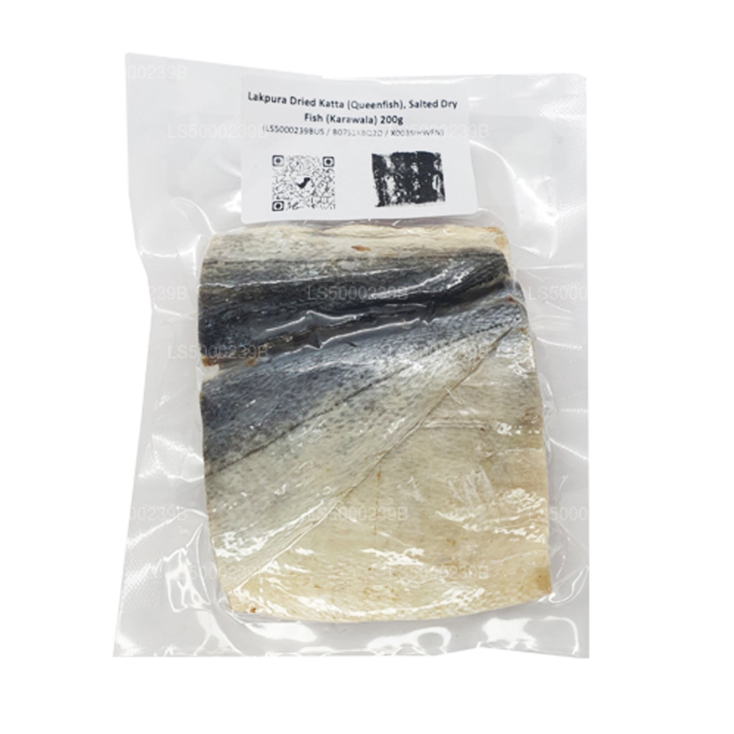 Lakpura tørret Katta (Queenfish) 200g, saltet tør fisk (Karawala)