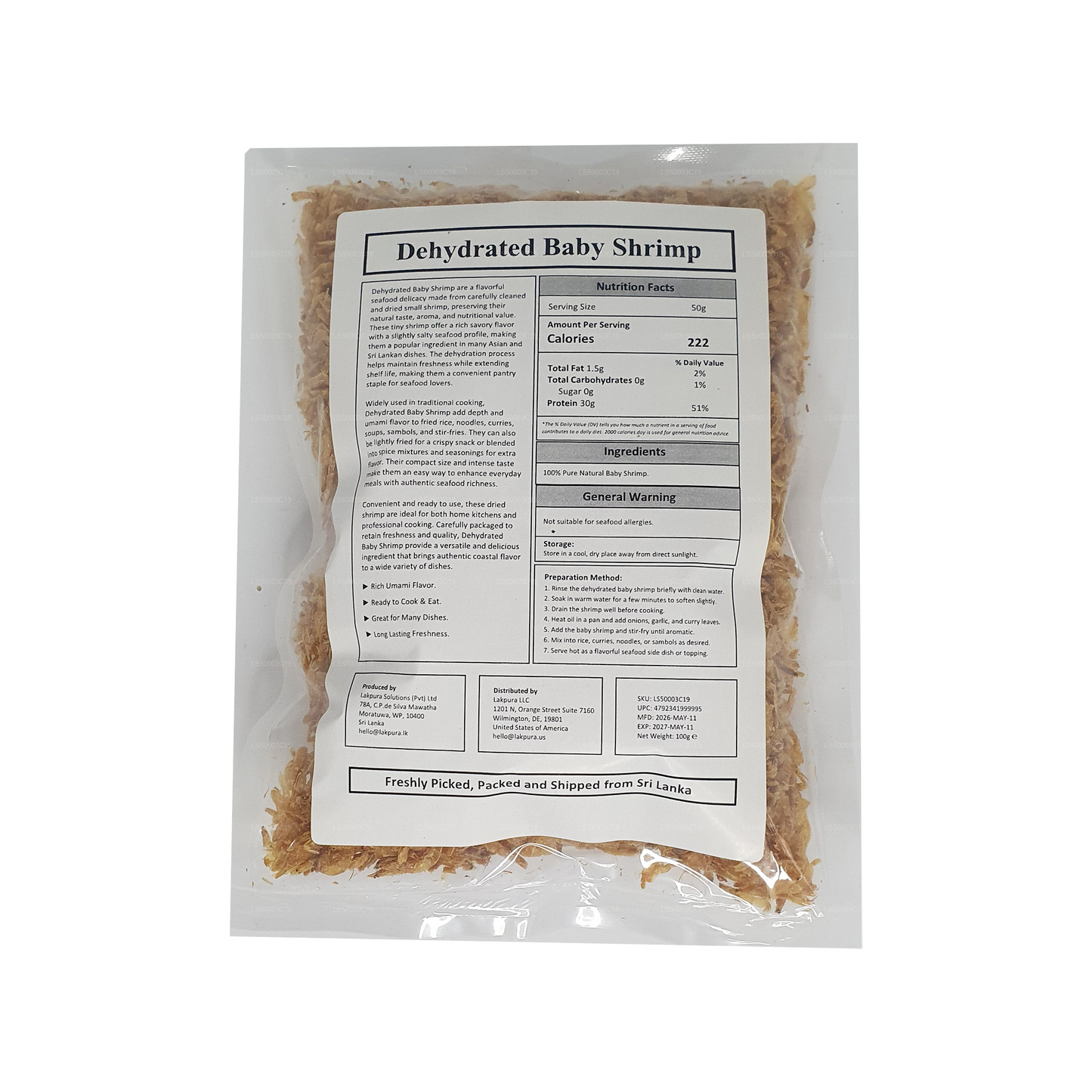 Lakpura® Dehydrated Baby Shrimp