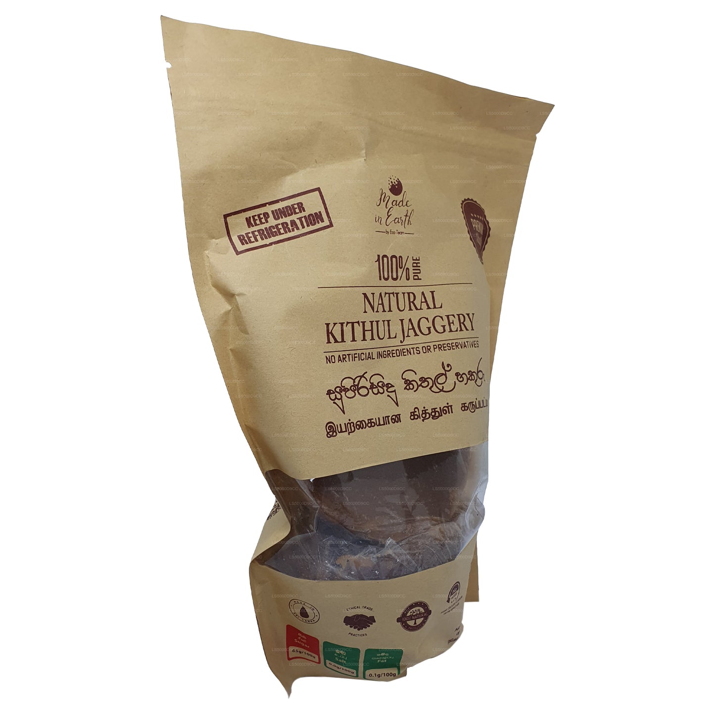 Lavet i jorden ren naturlig Kithul Jaggery (500 g)