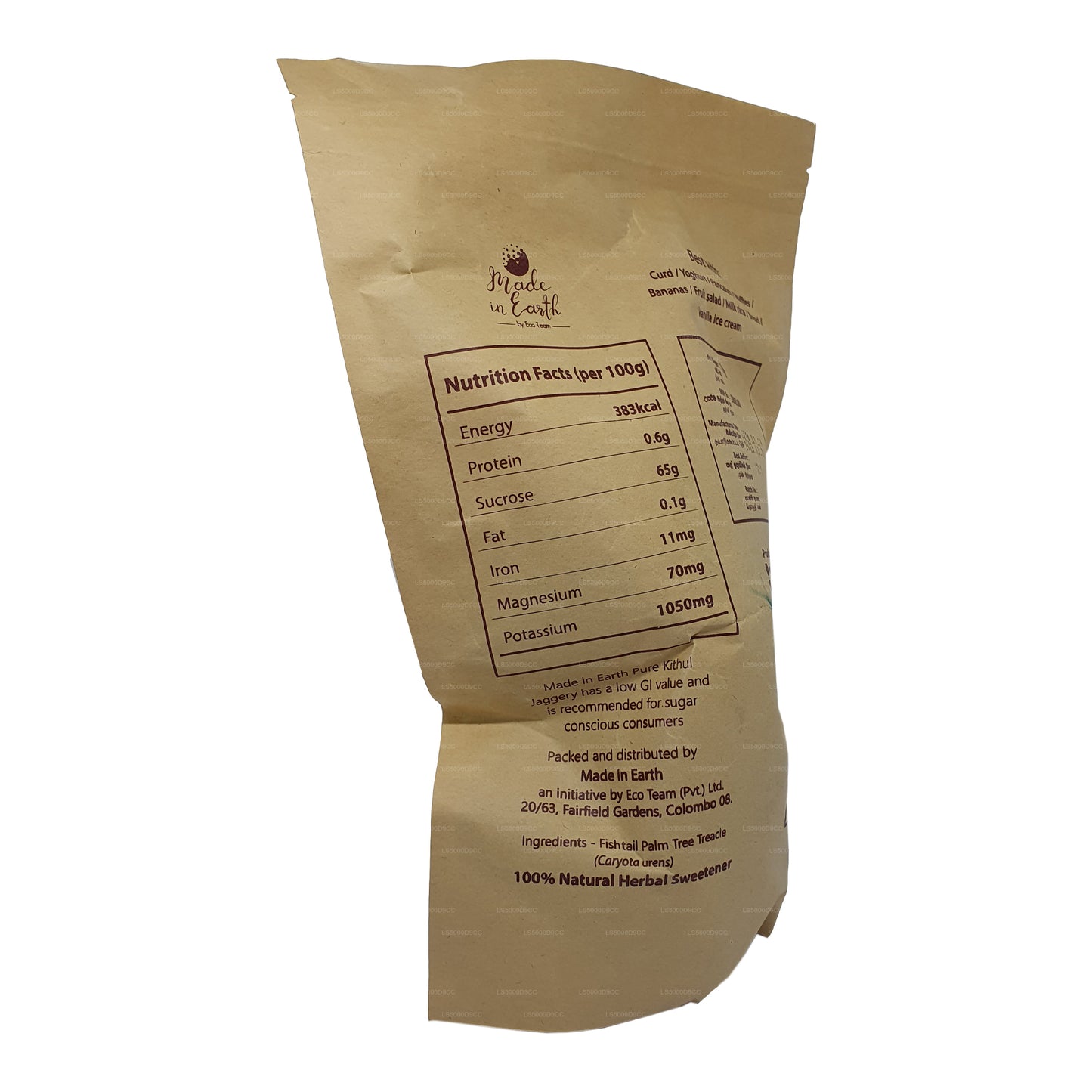 Lavet i jorden ren naturlig Kithul Jaggery (500 g)
