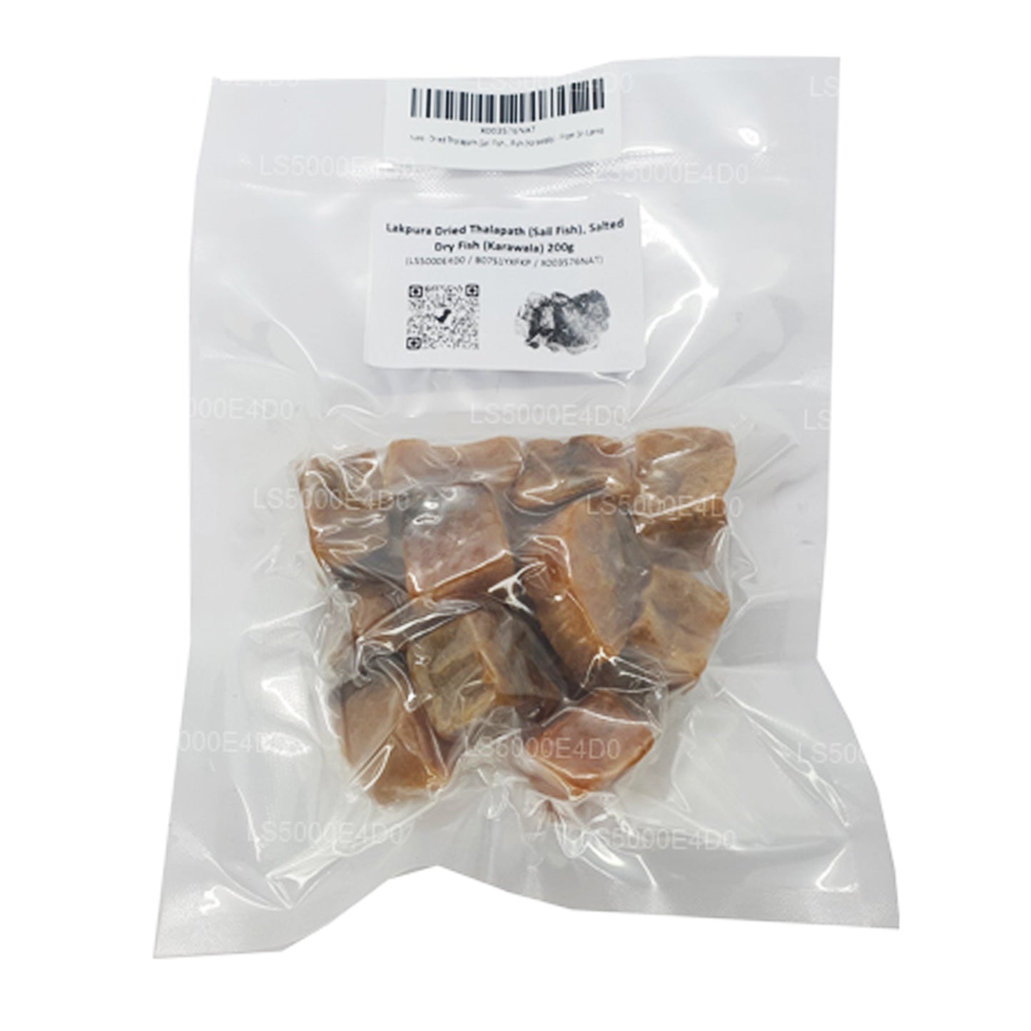 Lakpura Tørret Thalapath (Sejlfisk) 200g, saltet tør fisk (Karawala)