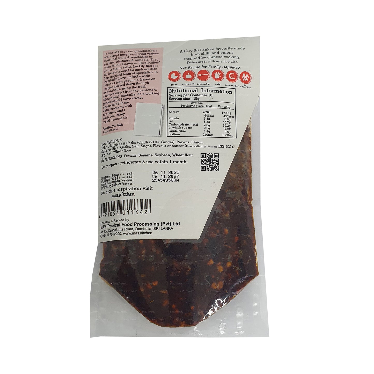 MA's Kitchen Chinese chilipasta (150 g)