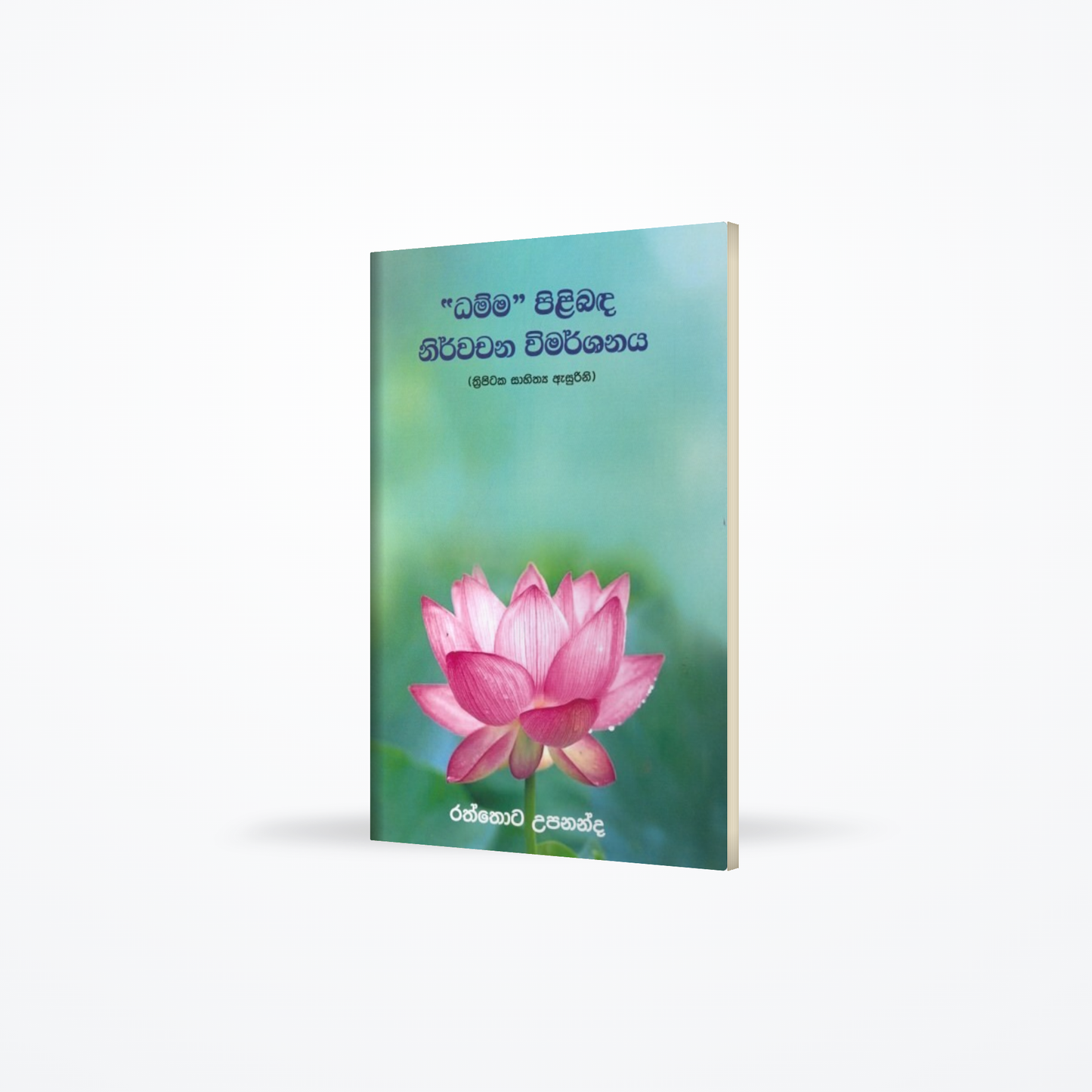 "Dhamma" pilibada nirwachana wimarshanaya