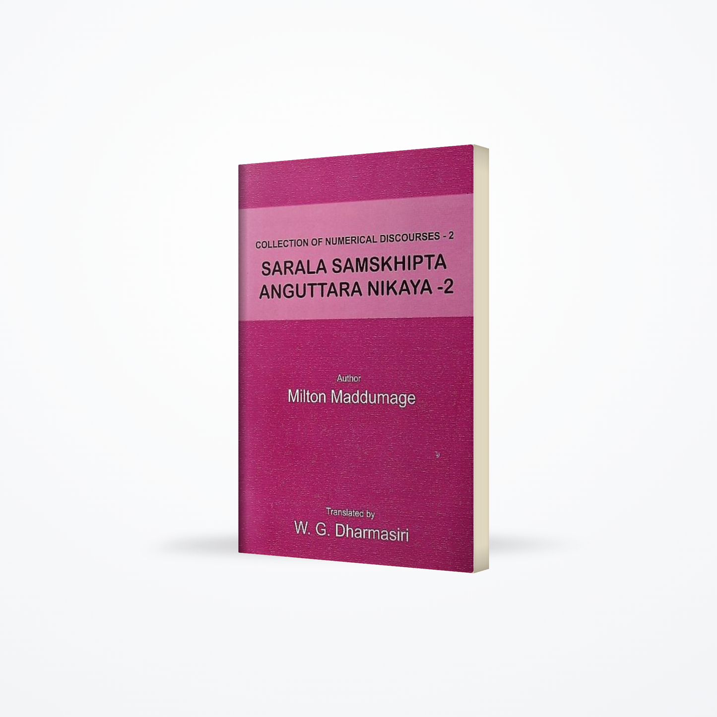 Collection of Numerical Discourses-02(Sarala Samskhipta Anguttara Nikaya-2)