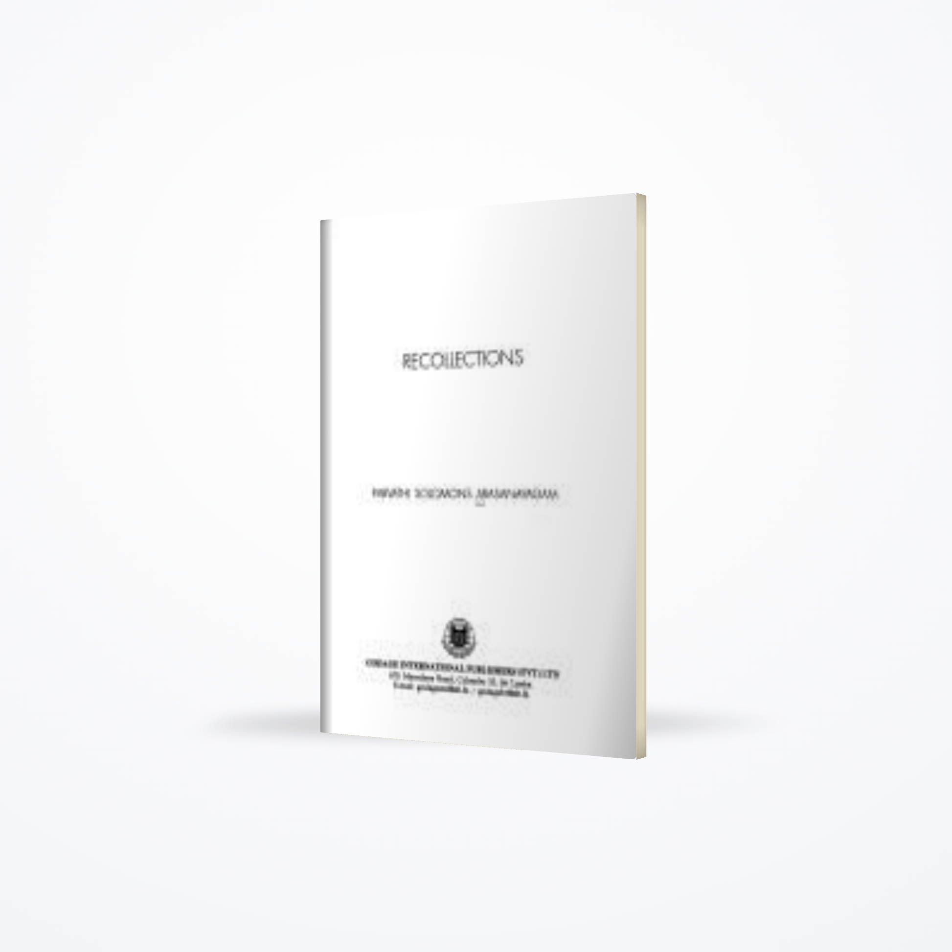Recollections A Collection Of Short Stories