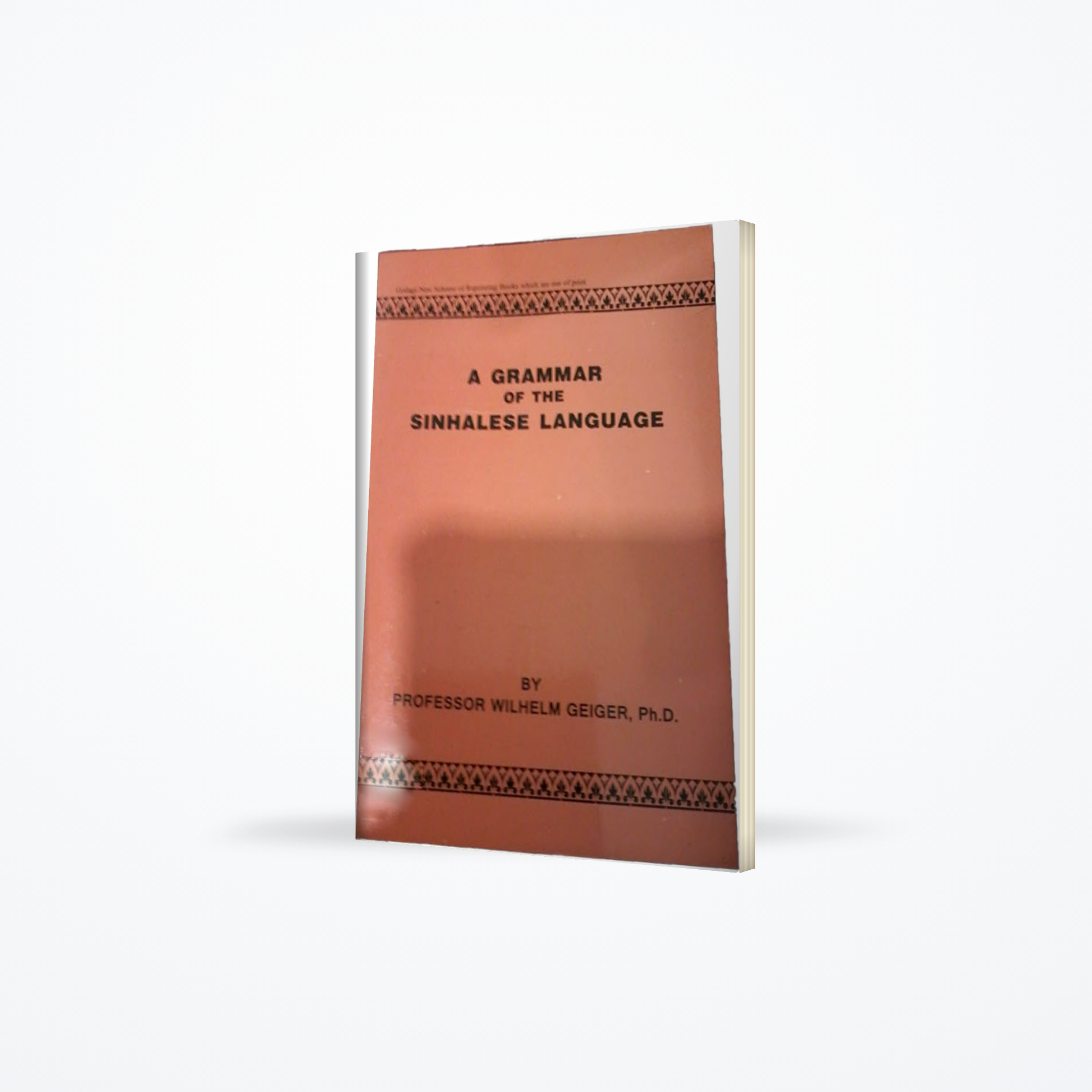 A Grammar of the Sinhalese Language