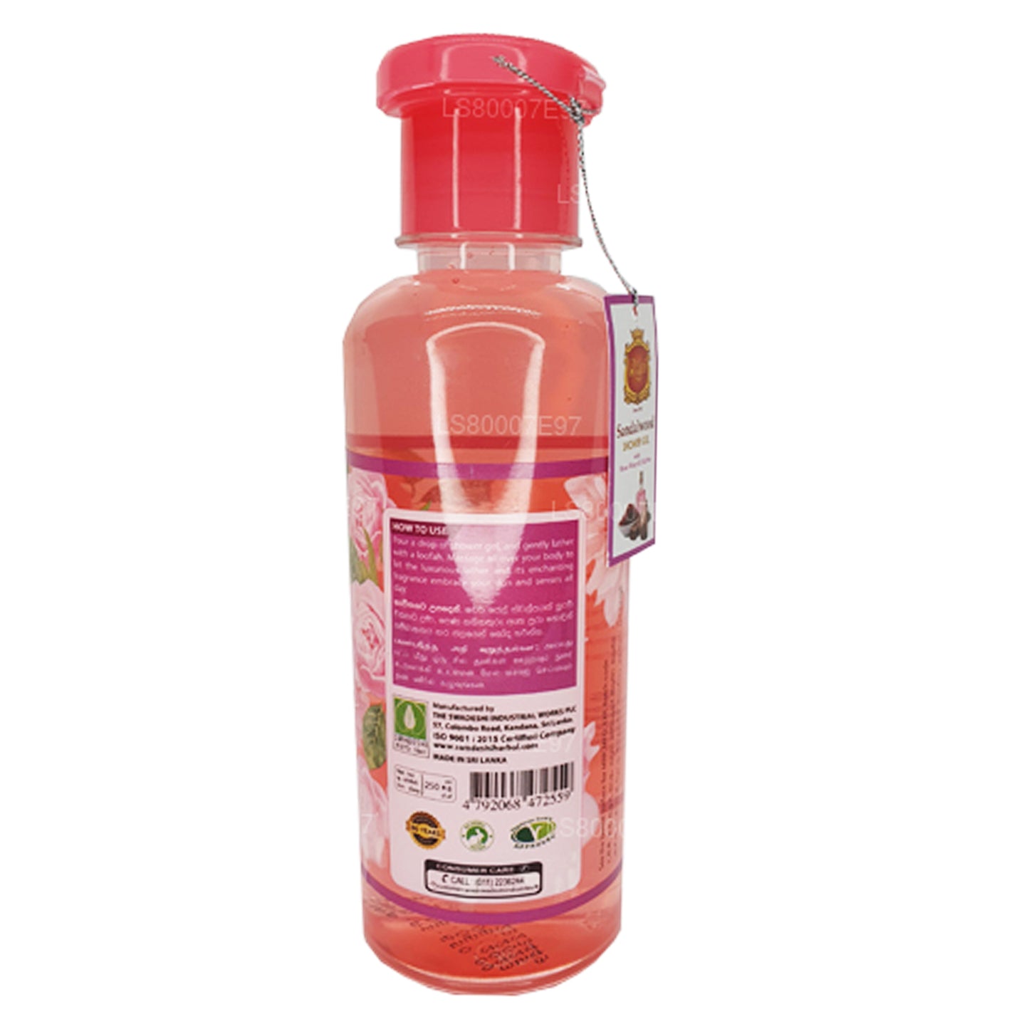Swadeshi Rani Sandal Ağacı Duş Jeli Gül Suyu ve Safran (250 ml)