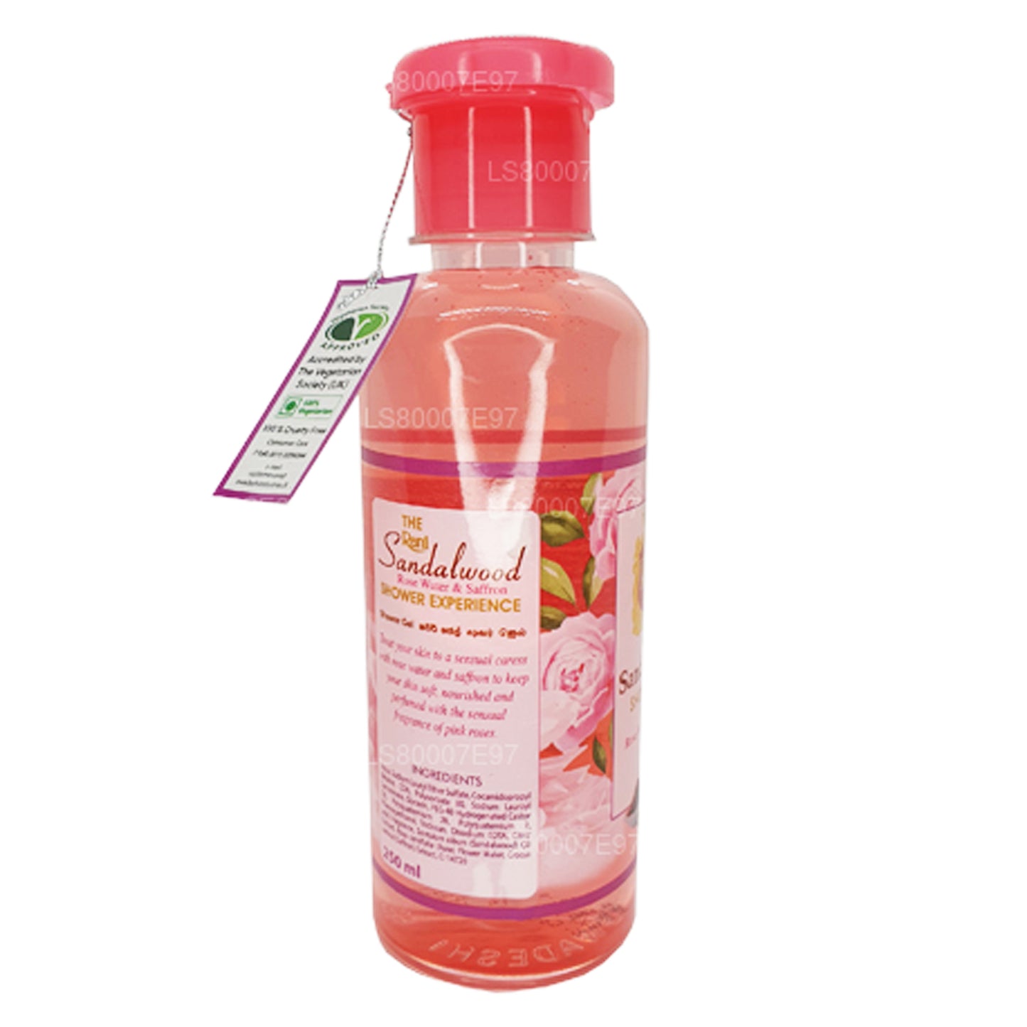 Swadeshi Rani Sandal Ağacı Duş Jeli Gül Suyu ve Safran (250 ml)