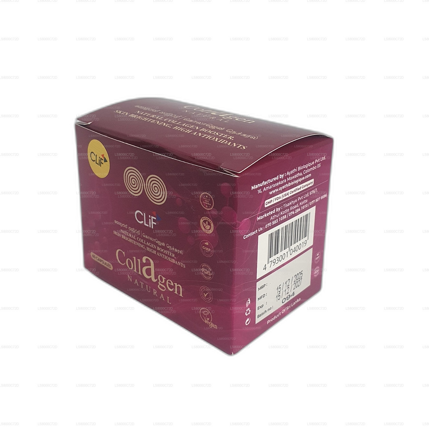Clif Collagen Natural (60 kapsler)