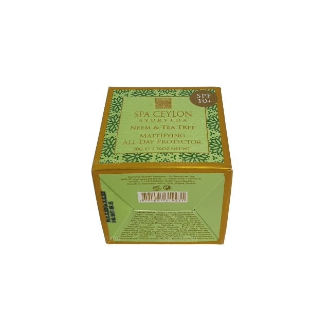 Spa Ceylon Neem und Teebaum Mattierender ganztägiger Schutz LSF 10+ (100 g)
