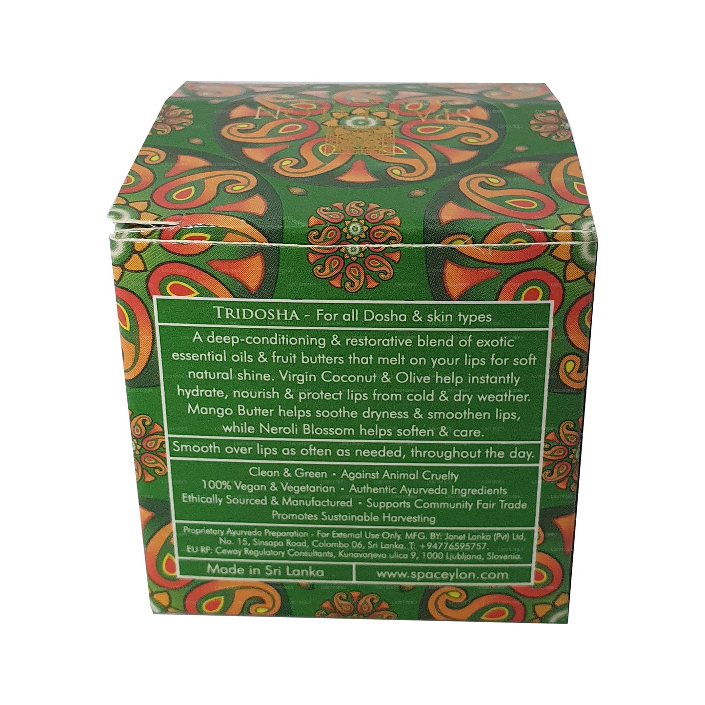 Spa Ceylon Ceylon Mango & Neroli Lip Balm (10g)
