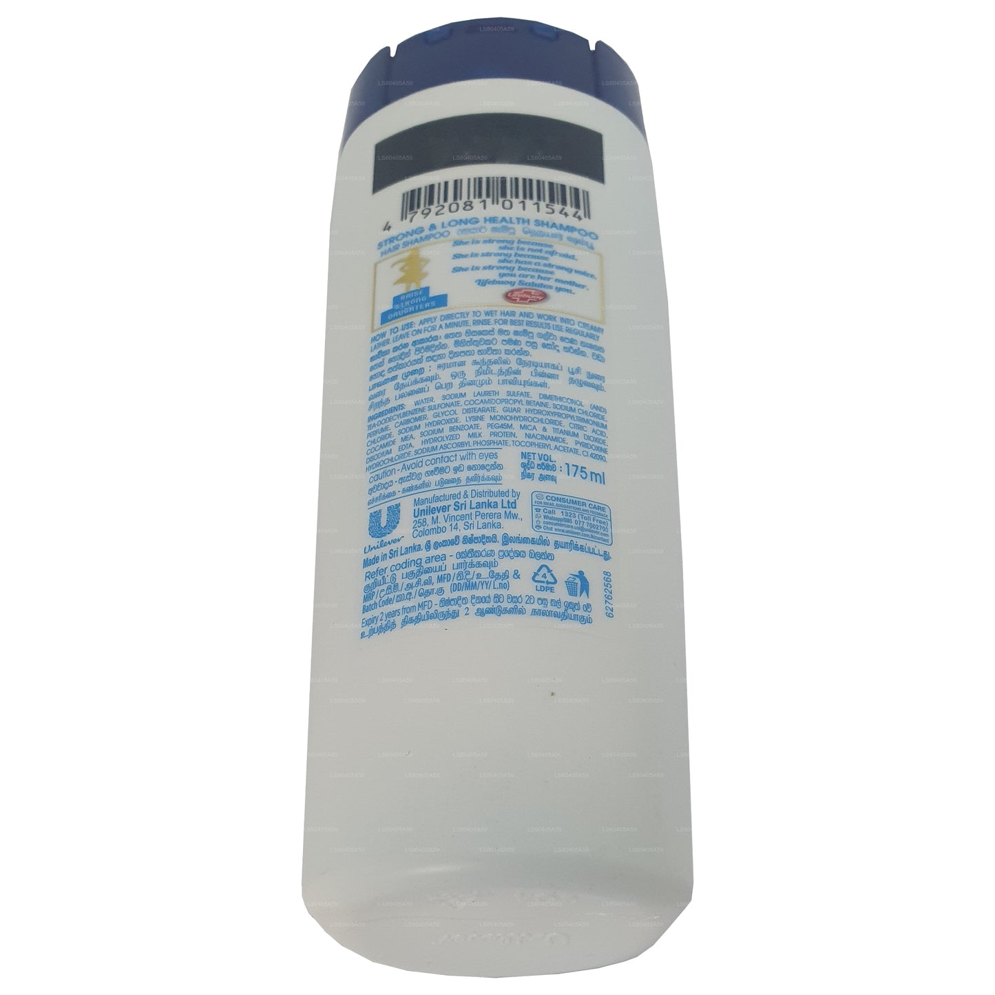 Lifebuoy Health stærk og lang shampoo (175 ml)