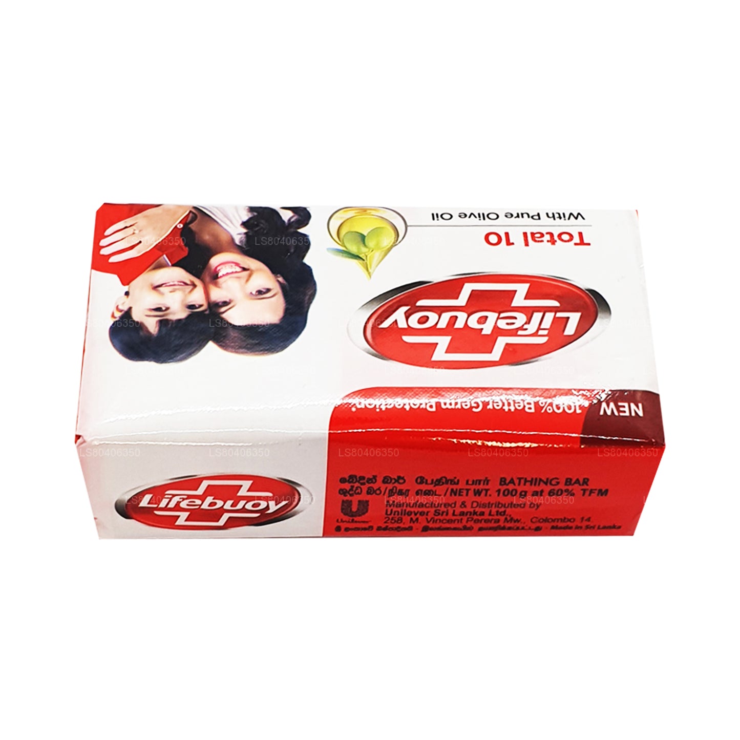 Lifebuoy Total 10 med ren olivolja kroppstvål (100g)