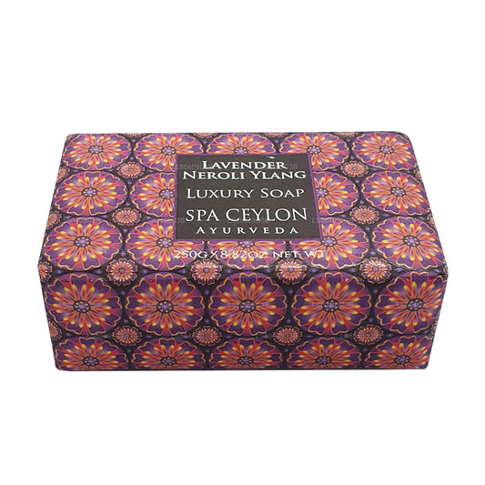 Jabón de lujo Spa de lavanda y neroli ylang de Ceilán (250 g)