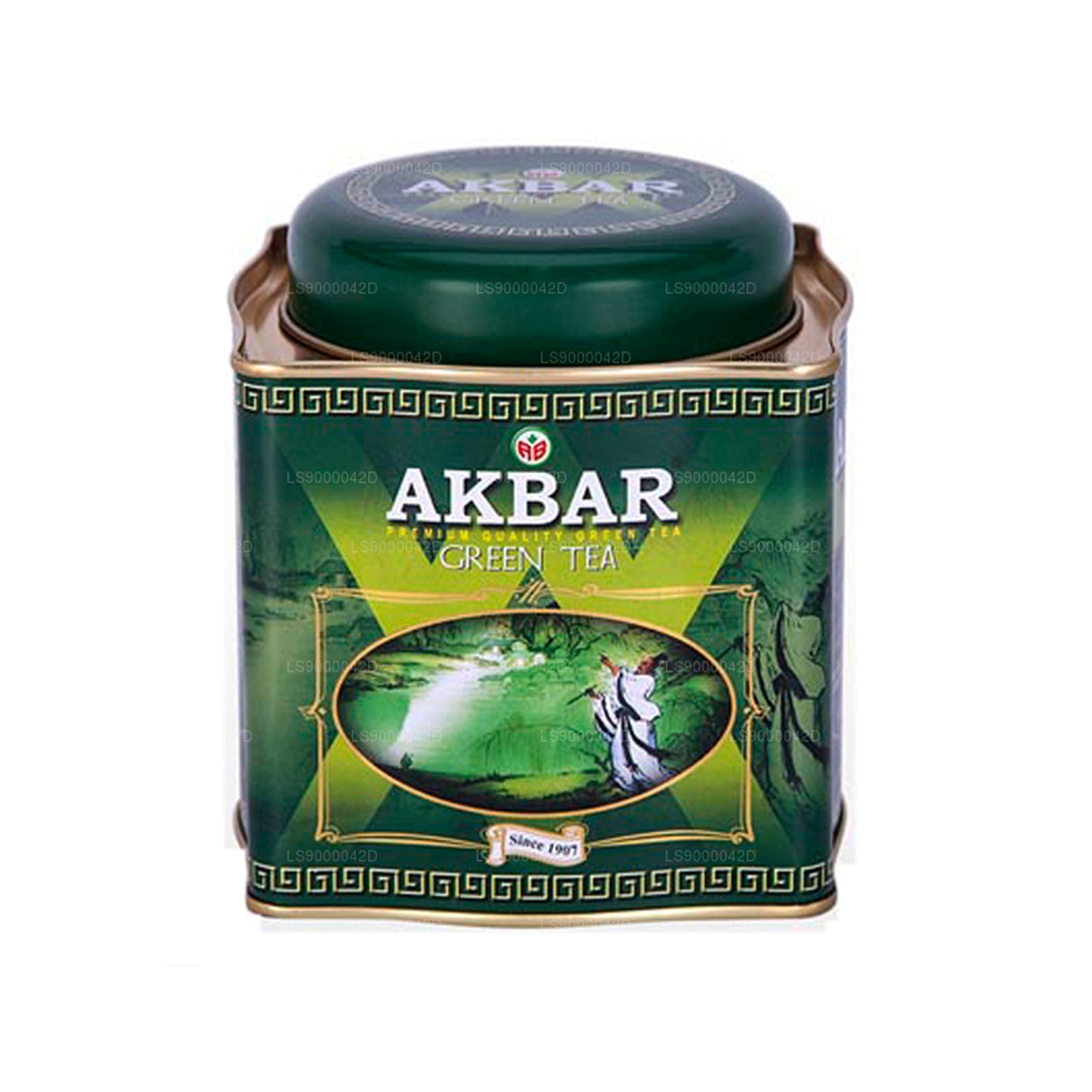 Akbar Classic Grüntee-Blatttee (250 g) Dose