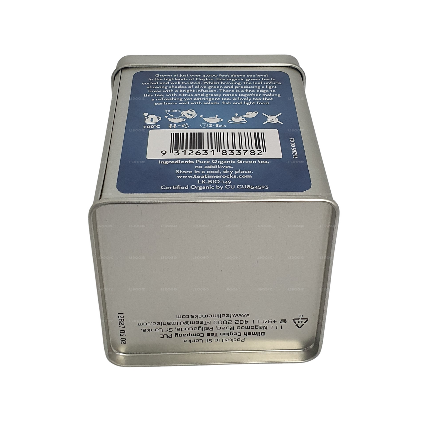 Dilmah t-serie Økologisk Ceylon grøn te (100g)