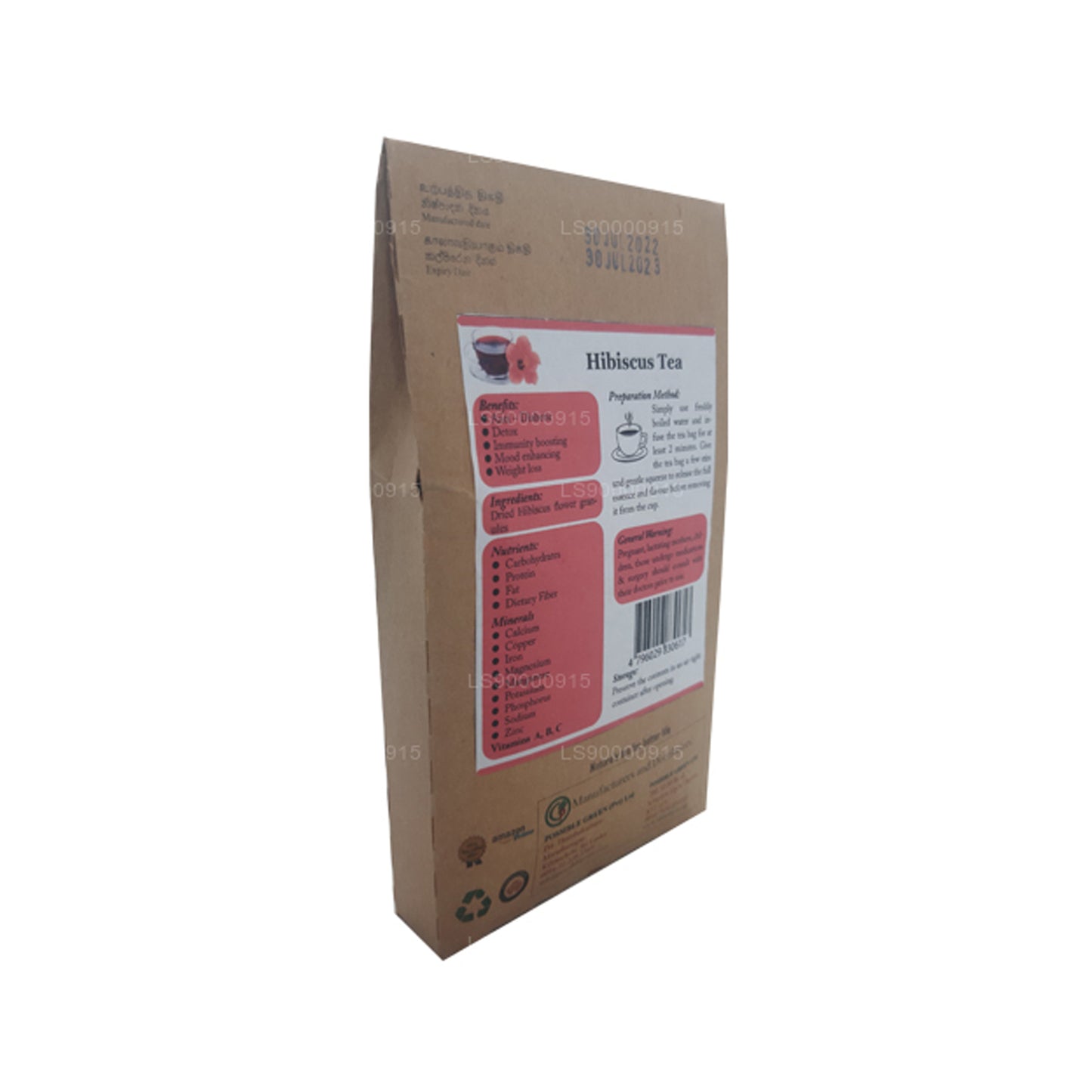 Lifetone Hibiscus Flower Tea (30g)