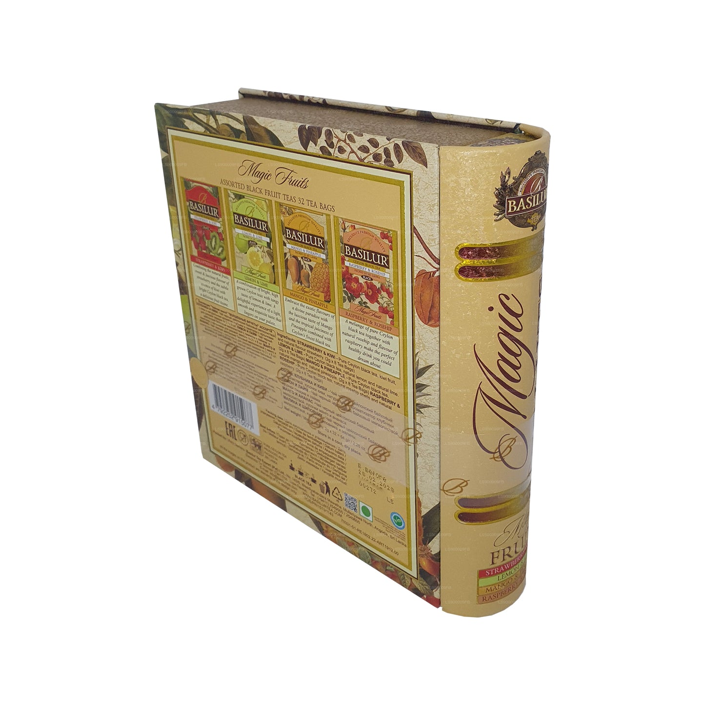 Basilur Magic Fruits Assorted Tea Book (64g) 32 Tea Bags