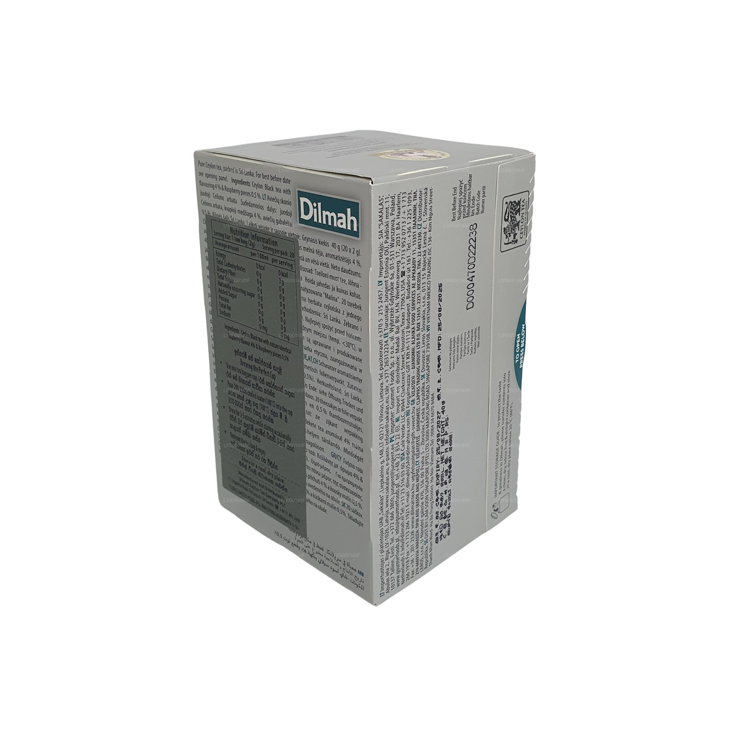 Dilmah Hindbær (30g) 20 teposer