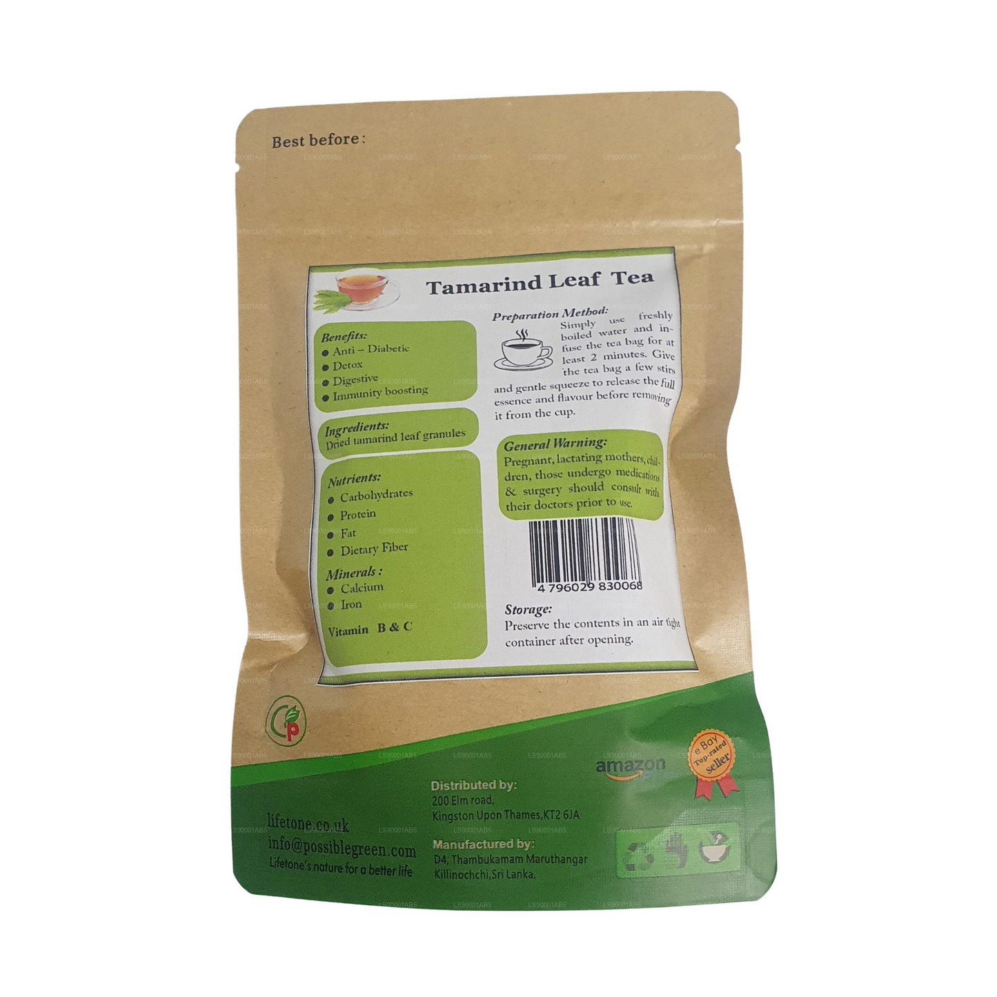 Lifetone Tamarind Leaf Tea (30g) 20 Tea Bags