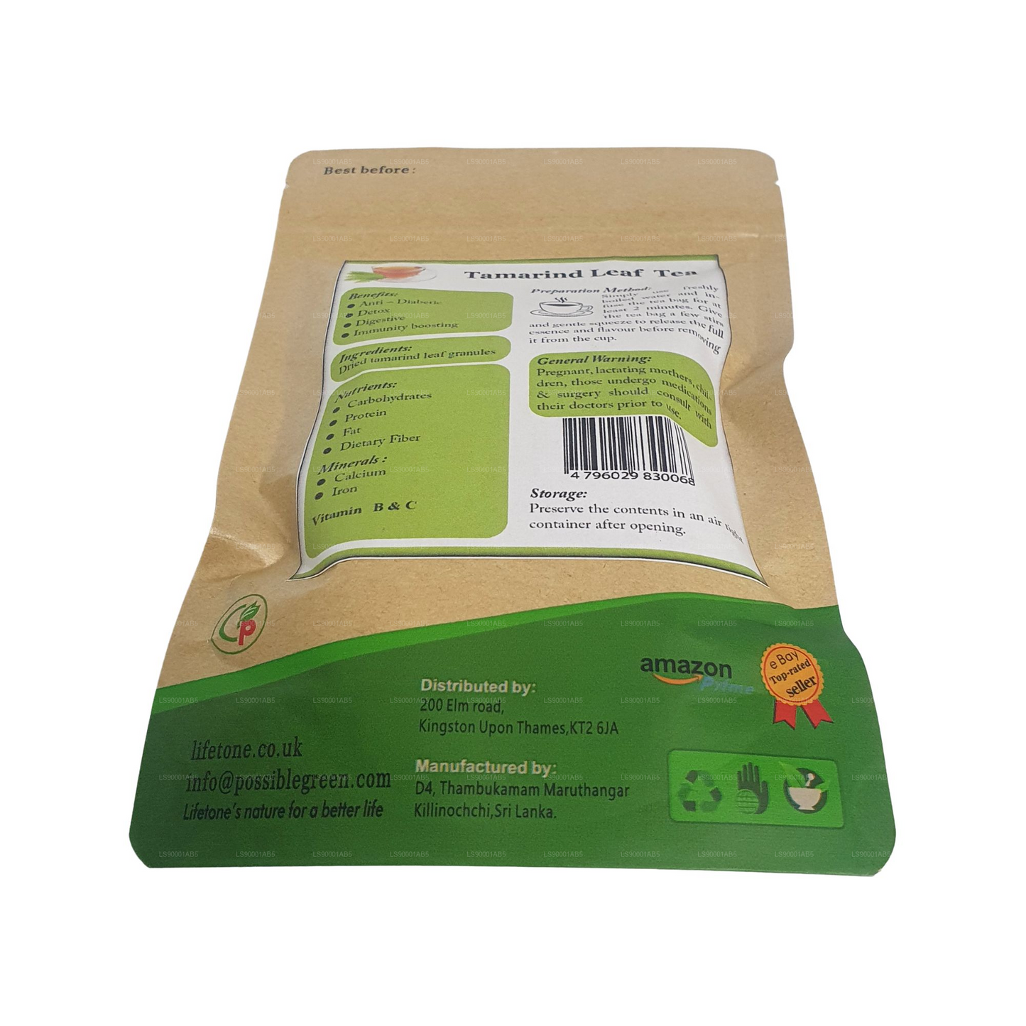 Lifetone Tamarind Leaf Tea (30g) 20 Tea Bags