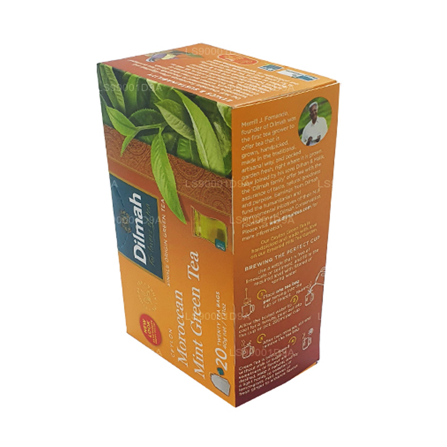 Dilmah Ceylon Marokkansk Mint Grøn Te (40g) 20 Teposer