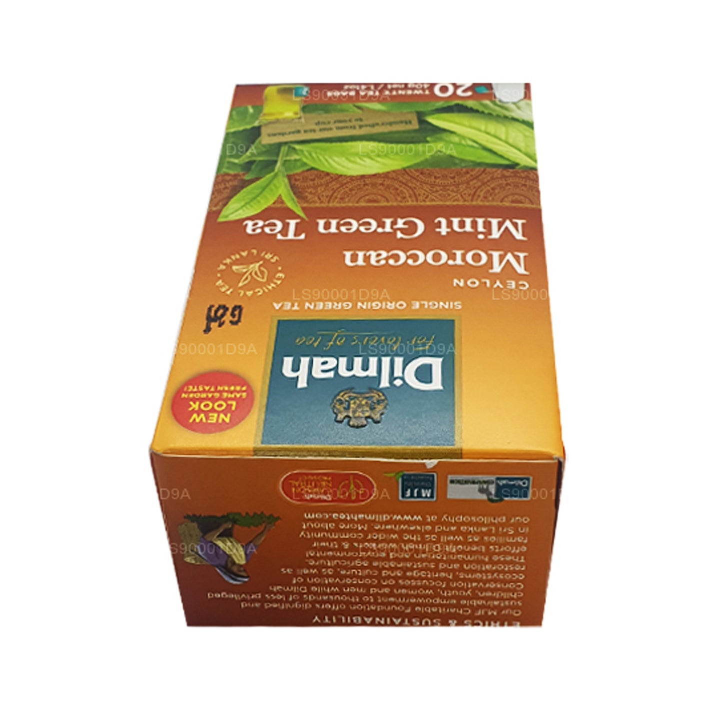 Dilmah Ceylon Marokkansk Mint Grøn Te (40g) 20 Teposer
