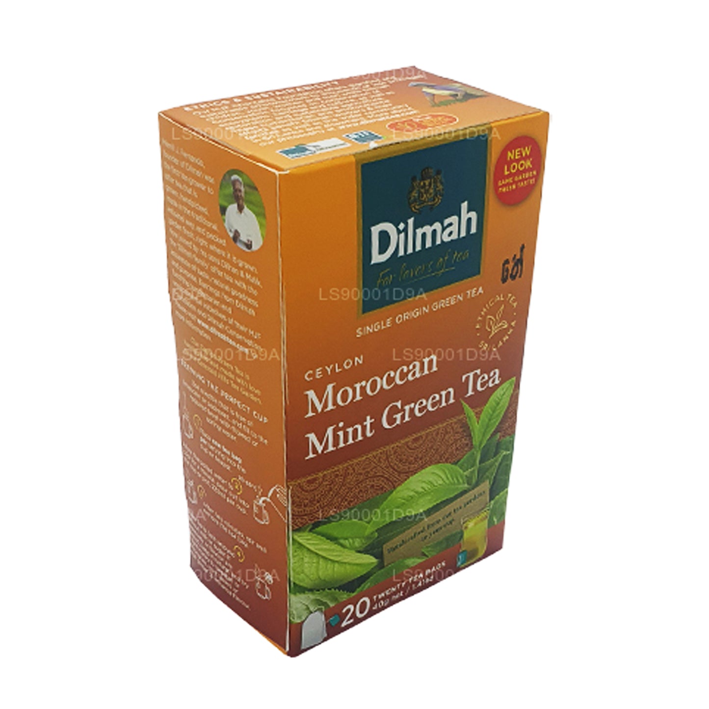 Dilmah Ceylon Marokkansk Mint Grøn Te (40g) 20 Teposer