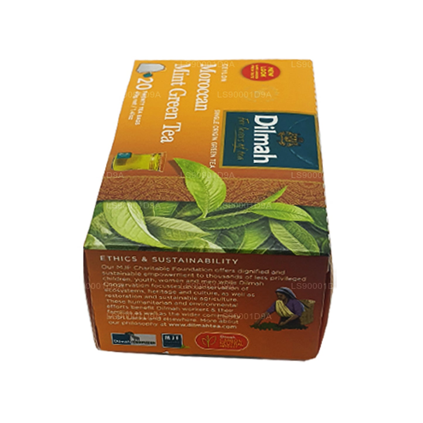 Dilmah Ceylon Marokkansk Mint Grøn Te (40g) 20 Teposer
