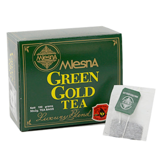 Mlesna Green Gold Tea (100g) 50 Tea Bags