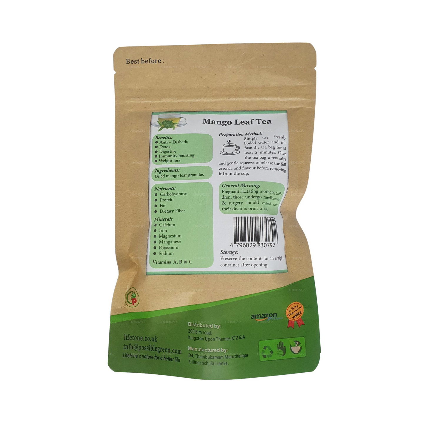 Lifetone Mango-Blatt-Tee (40 g)