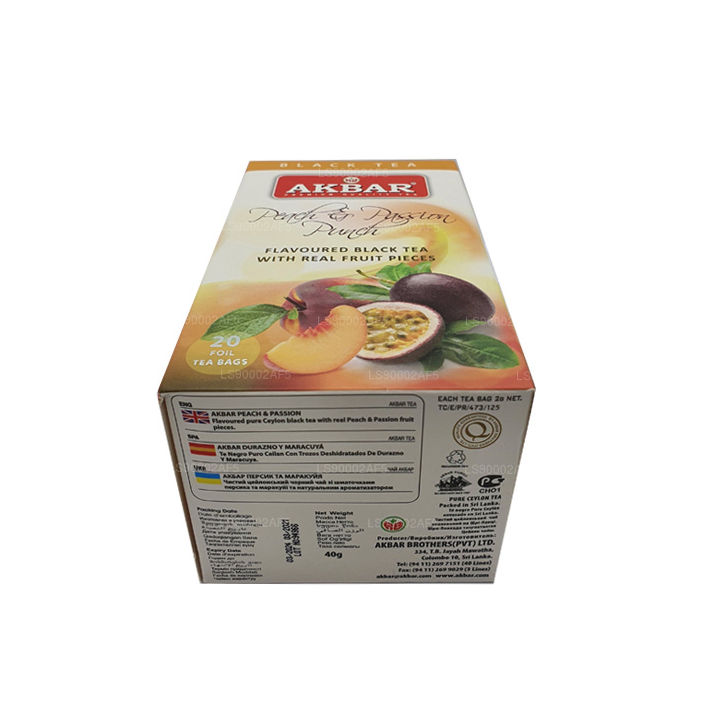 Akbar Peach and Passion Punch (40 g) 20 Teebeutel