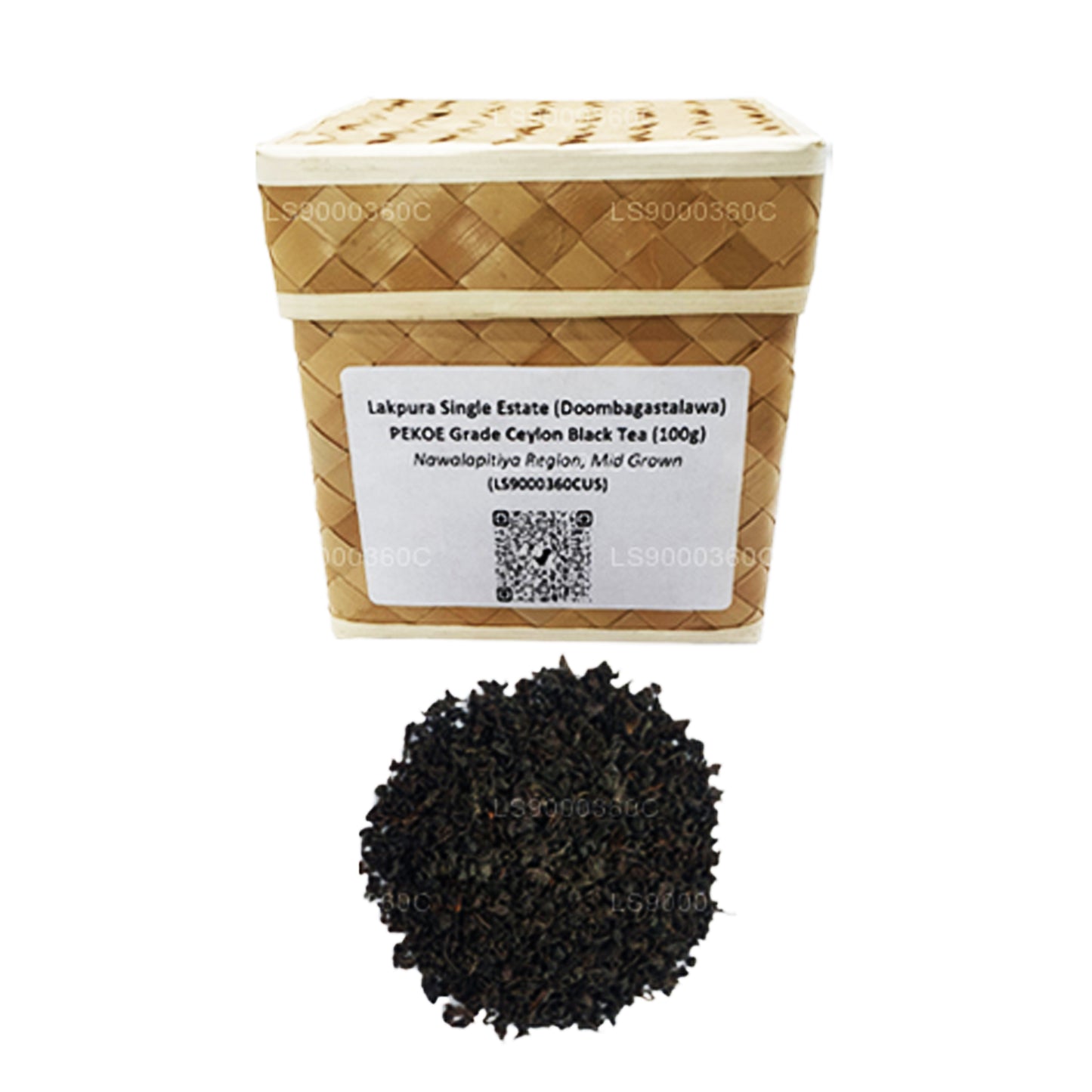 Lakpura enda egendom (Doombagastalawa) PEKOE Grade Ceylon svart te (100g)
