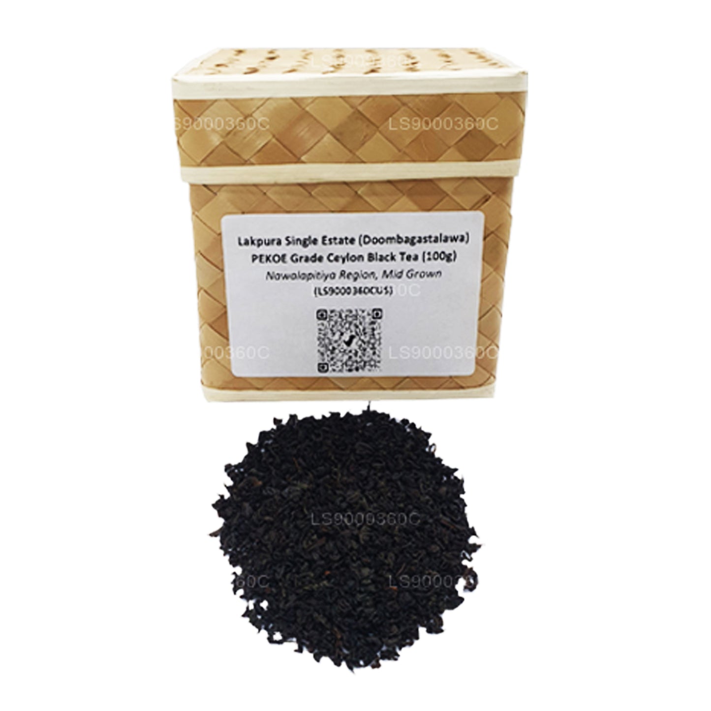 Lakpura enda egendom (Doombagastalawa) PEKOE Grade Ceylon svart te (100g)