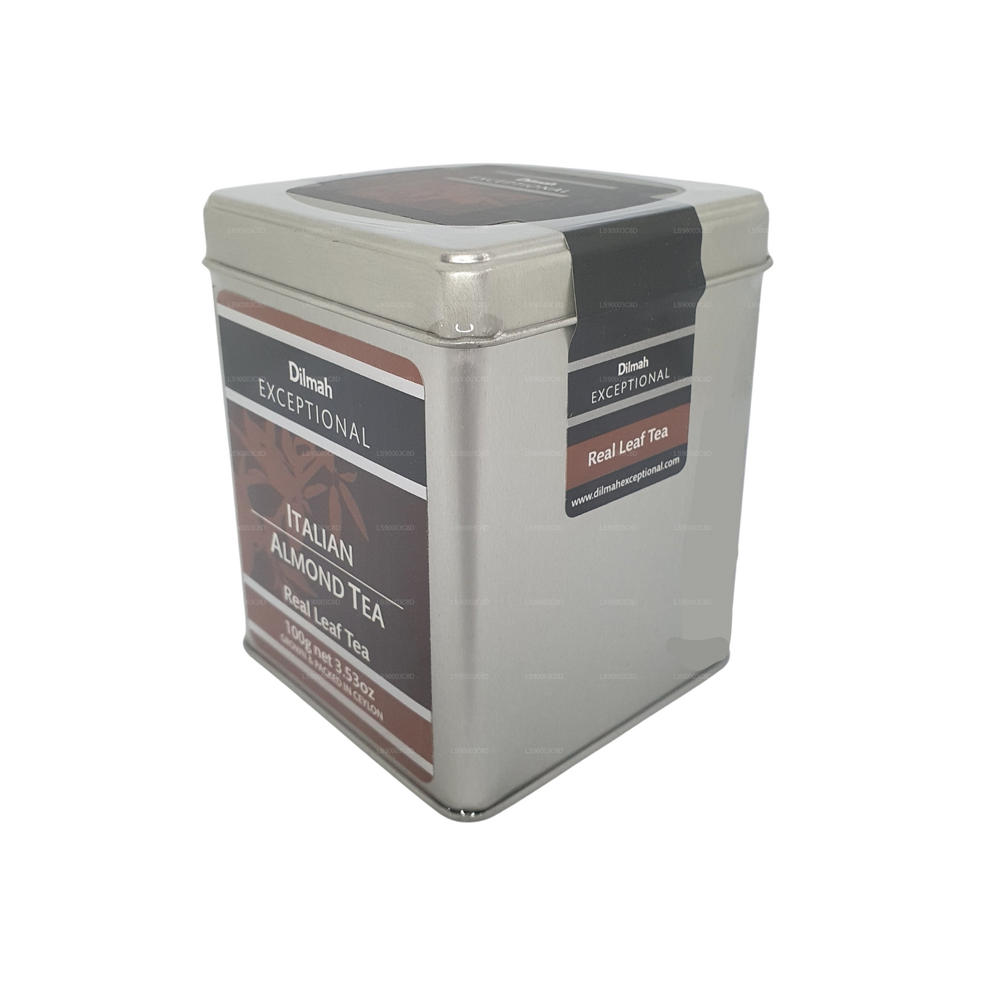 Dilmah Enestående italiensk mandel te (100 g) Tin Caddy