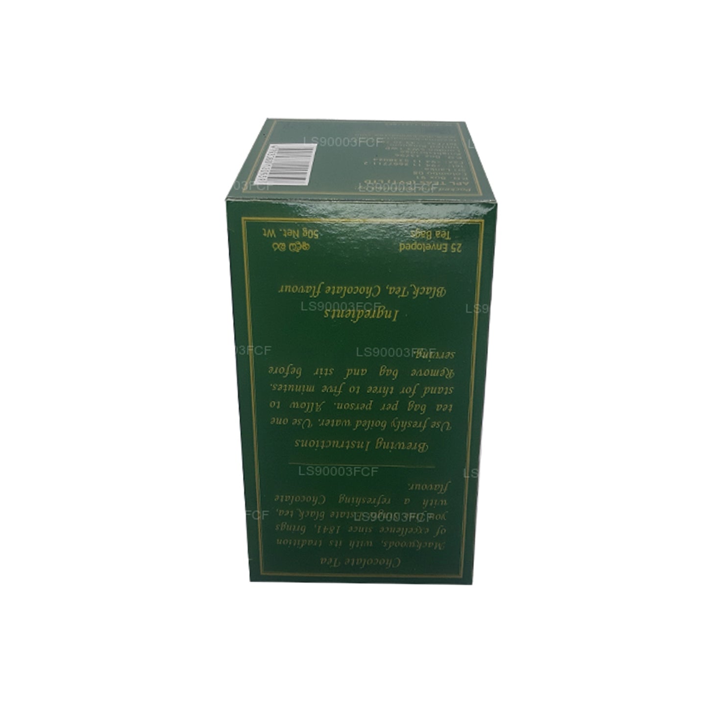 Mackwoods Single Estate Chocolate Flavoured Ceylon Black Tea (50g) 25 Tea Bags