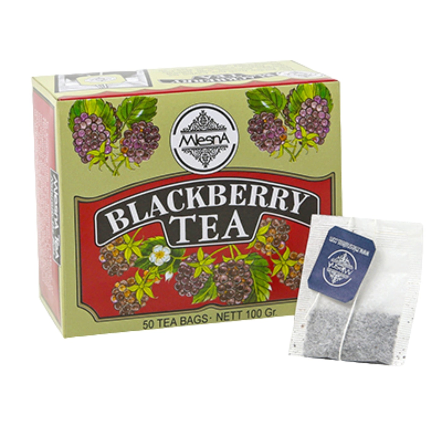 Thé Mlesna à la mûre (100 g) 50 sachets