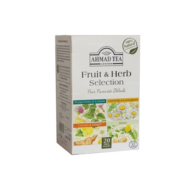 Ahmad Tea Fruit & Herb Selection (40g) 20 Foil Wrapped Tea Bags
