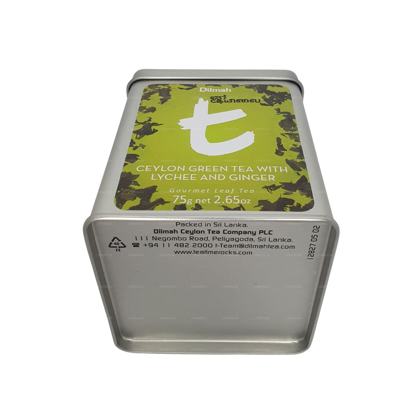 Dilmah t-Series Green Tea with Lychee and Ginger (75g)