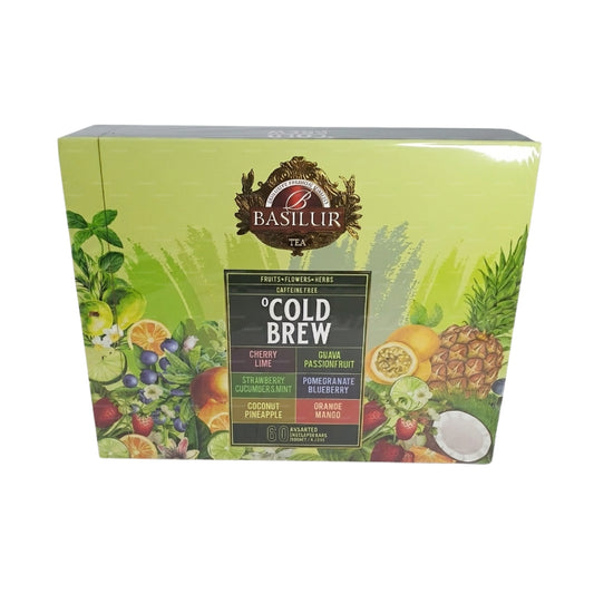 Basilur Cold Brew Assorted  6 Flavours (120g) 60 Enveloped Tea Bags