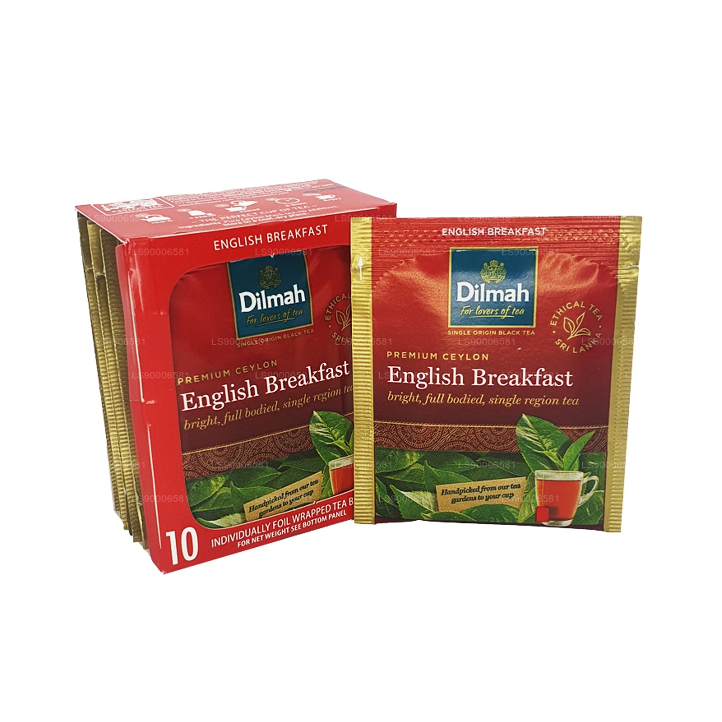 Dilmah Engelse ontbijtthee (20 g) 10 individueel in folie verpakte theezakjes
