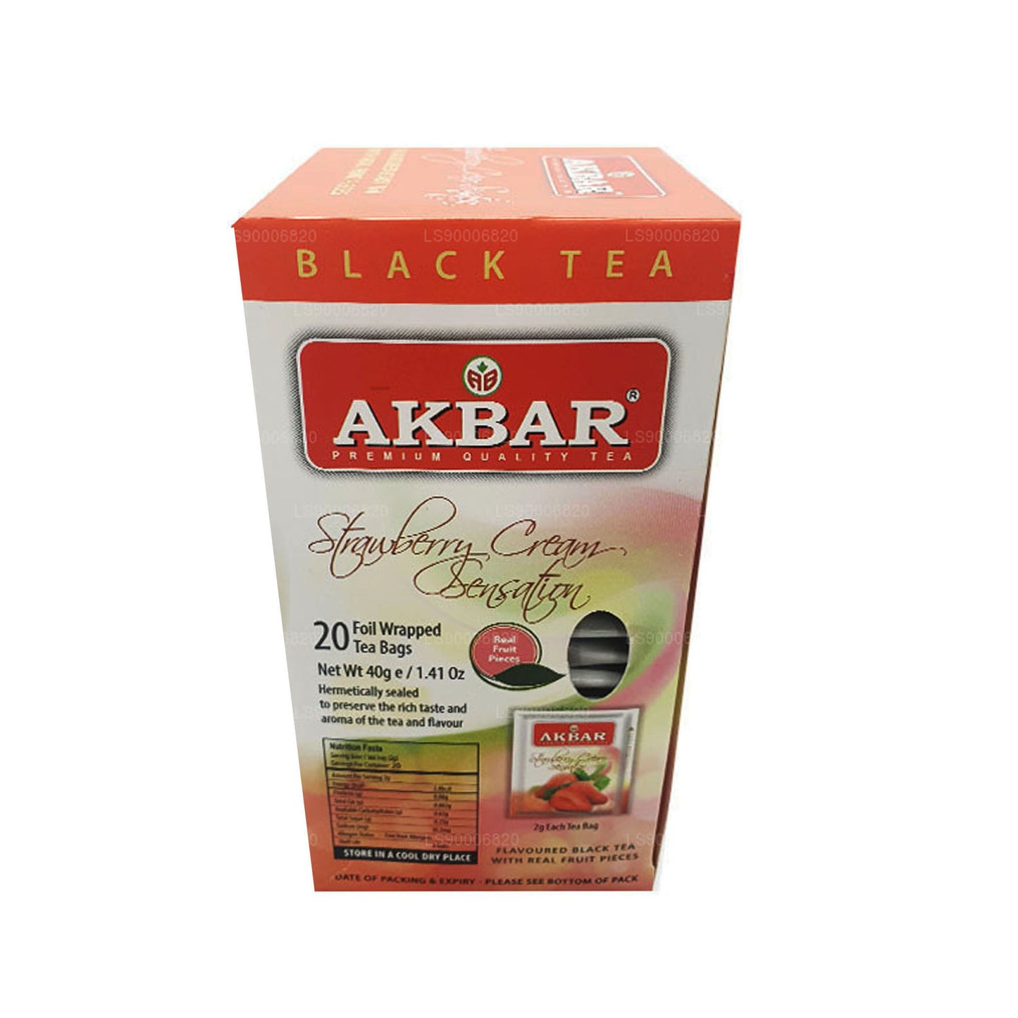 Akbar Strawberry Cream Sensation (40 g) 20 Teebeutel