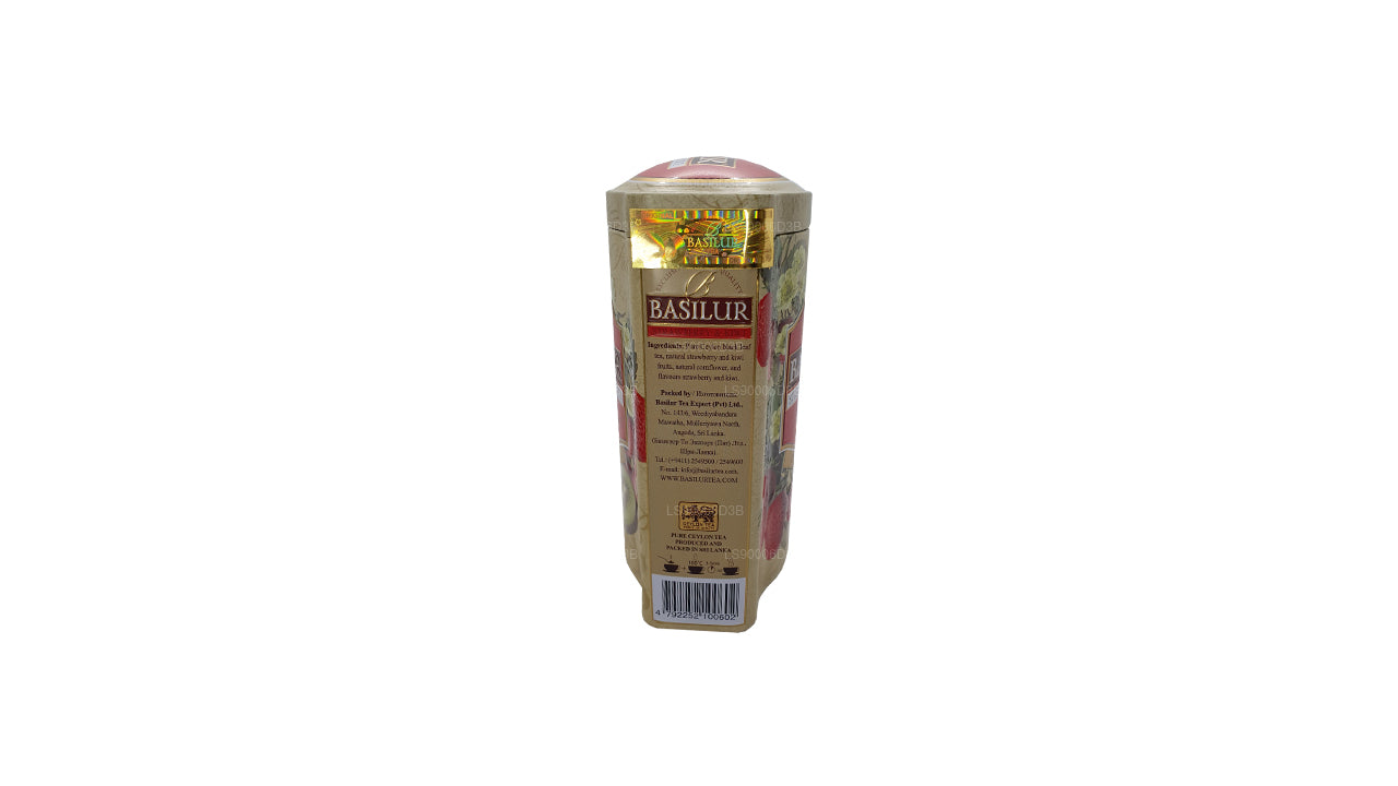 Basilur Magic Fruits - Contenitore in latta con fragole e kiwi, 100 g