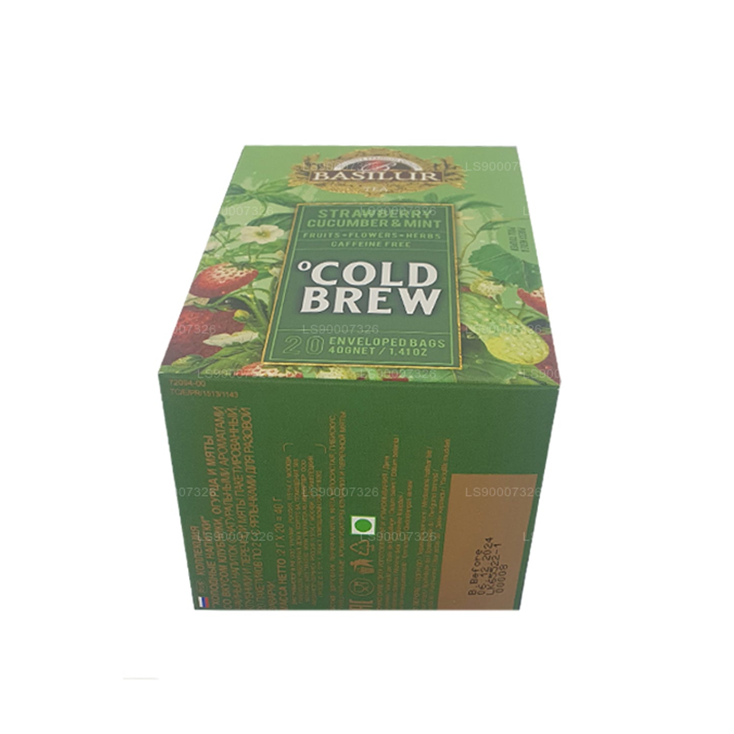 Basilur Cold Brew “草莓黄瓜和薄荷”（40 克）盒装