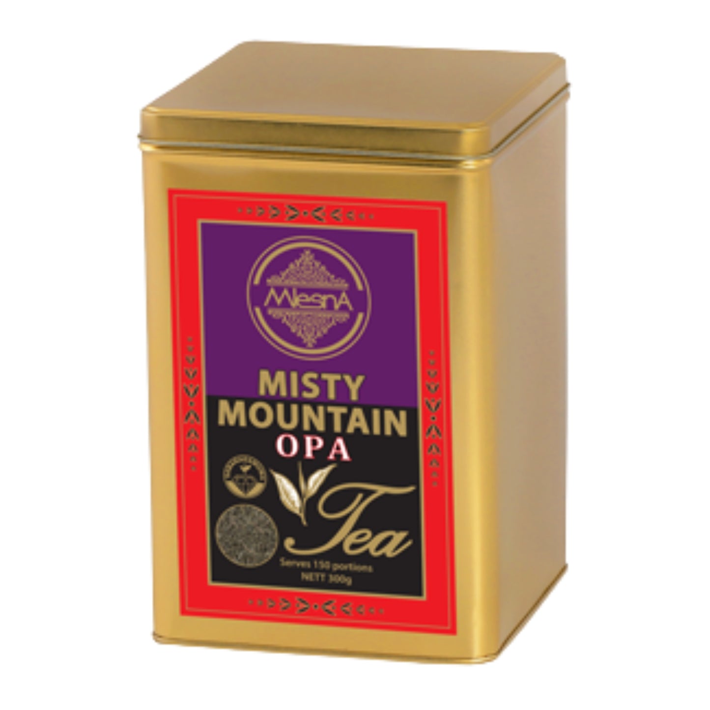 Tè Mlesna Misty Mountain (O.P.A.) in scatola di metallo (300 g)