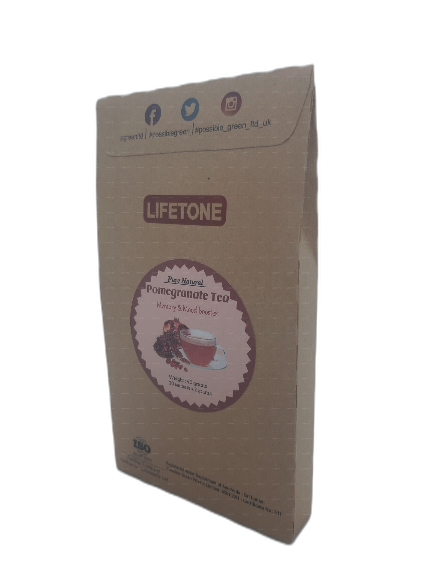Lifetone Pomegranate Tea (40g)