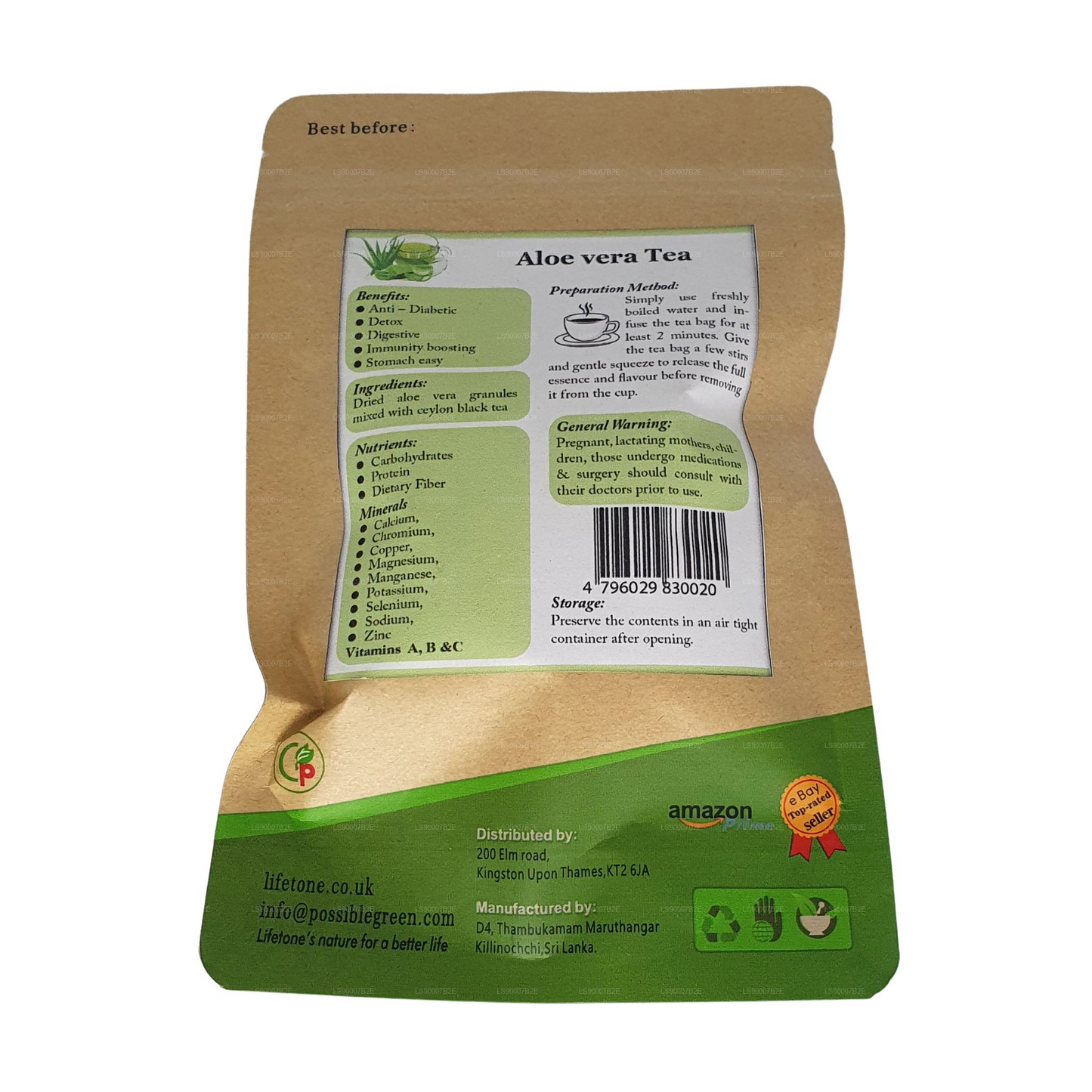 Lifetone Aloe Vera Tee (40 g)