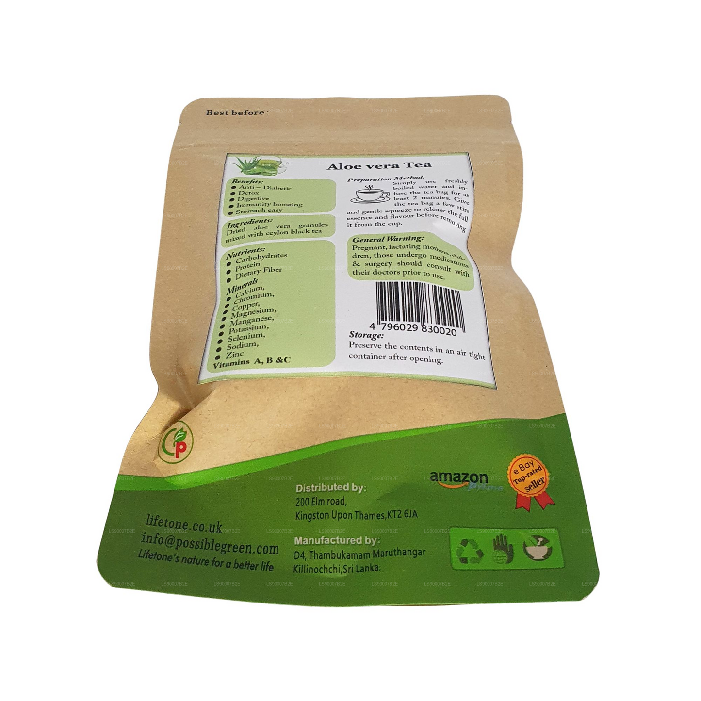 Lifetone Aloe Vera Tee (40 g)