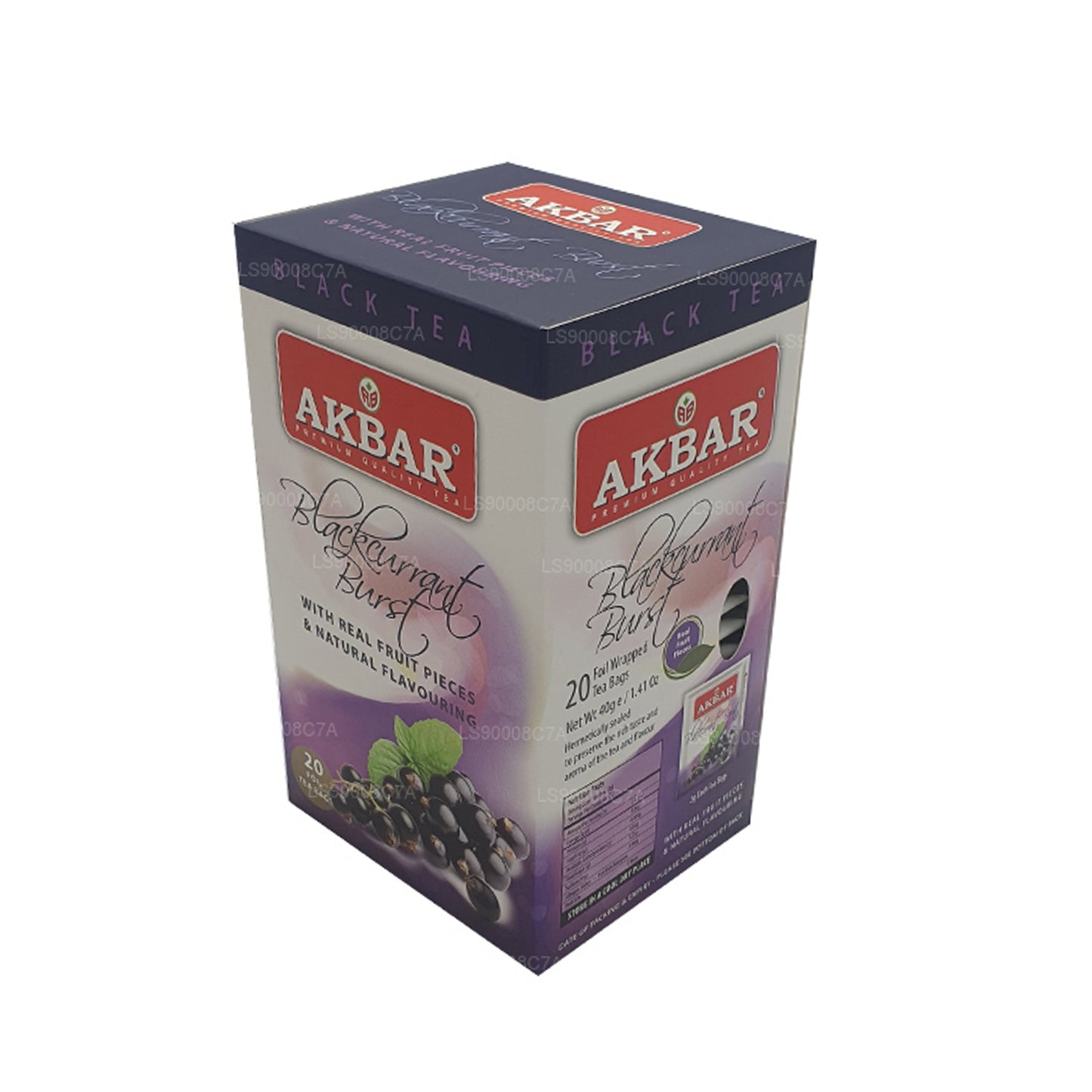 Akbar Blackcurrant Burst (40 g) 20 Folien-Teebeutel